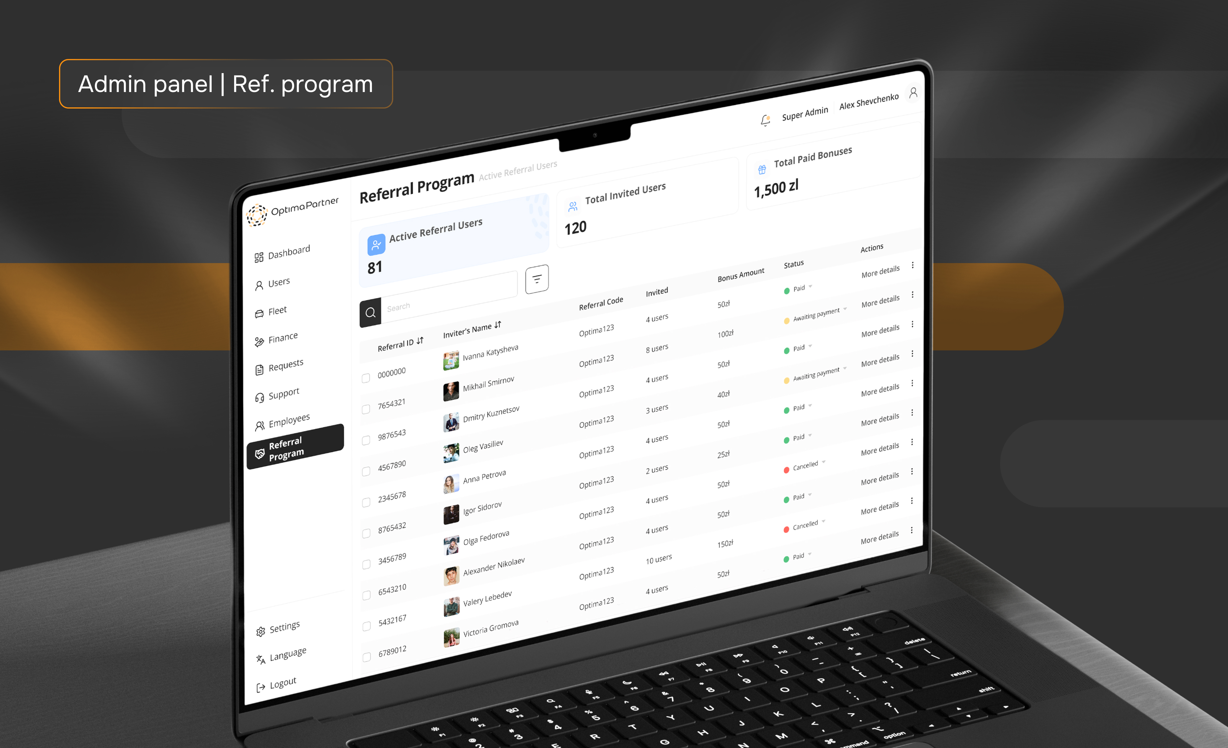 Optima App Ref. program _page